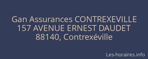 Gan Assurances CONTREXEVILLE