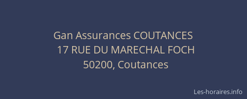Gan Assurances COUTANCES