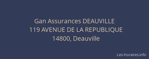 Gan Assurances DEAUVILLE