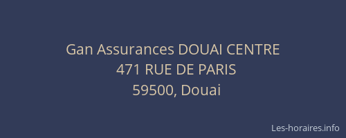 Gan Assurances DOUAI CENTRE