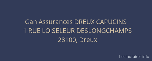 Gan Assurances DREUX CAPUCINS