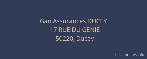 Gan Assurances DUCEY