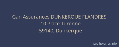 Gan Assurances DUNKERQUE FLANDRES