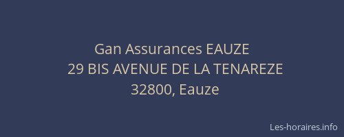 Gan Assurances EAUZE