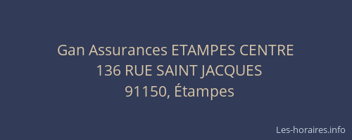 Gan Assurances ETAMPES CENTRE