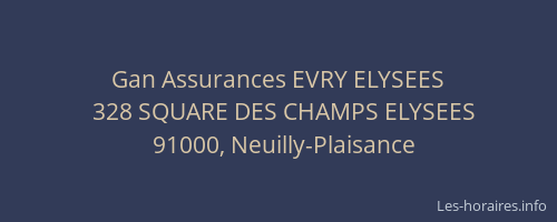 Gan Assurances EVRY ELYSEES