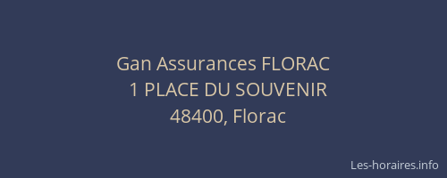 Gan Assurances FLORAC