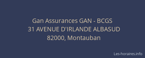 Gan Assurances GAN - BCGS