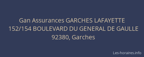 Gan Assurances GARCHES LAFAYETTE