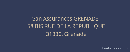 Gan Assurances GRENADE