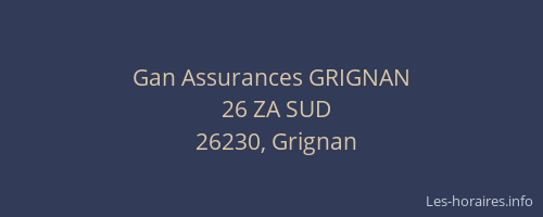 Gan Assurances GRIGNAN