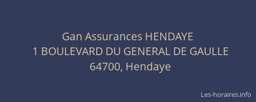Gan Assurances HENDAYE