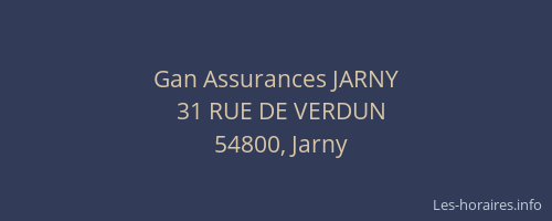 Gan Assurances JARNY