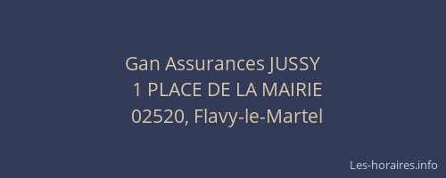 Gan Assurances JUSSY