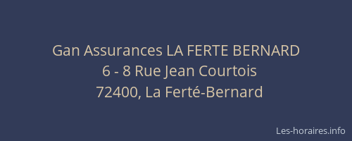 Gan Assurances LA FERTE BERNARD