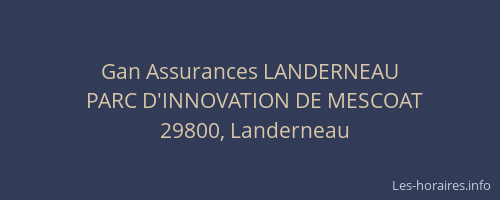 Gan Assurances LANDERNEAU