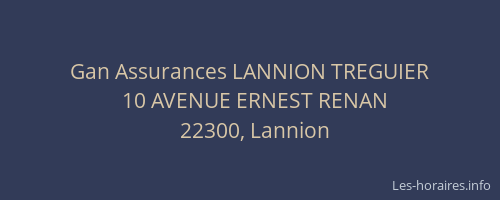 Gan Assurances LANNION TREGUIER