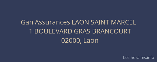Gan Assurances LAON SAINT MARCEL