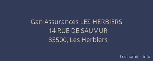 Gan Assurances LES HERBIERS