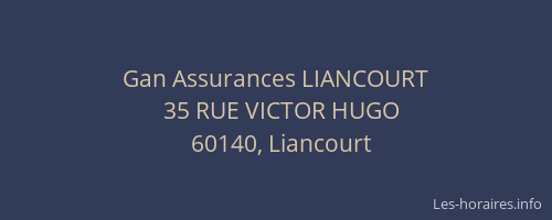 Gan Assurances LIANCOURT