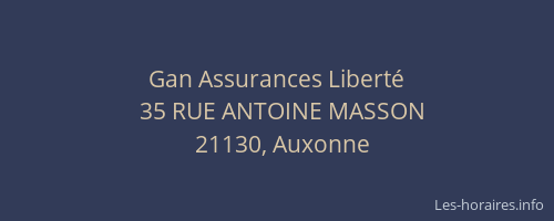 Gan Assurances Libert&eacute;