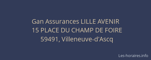 Gan Assurances LILLE AVENIR