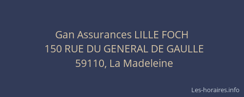 Gan Assurances LILLE FOCH