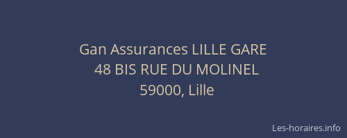 Gan Assurances LILLE GARE