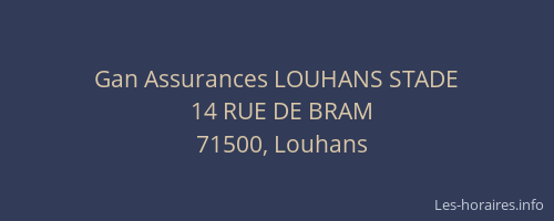 Gan Assurances LOUHANS STADE