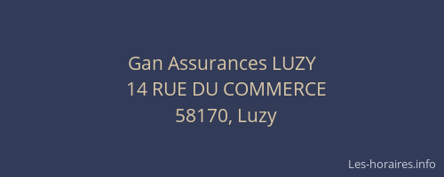 Gan Assurances LUZY