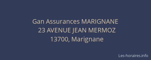 Gan Assurances MARIGNANE