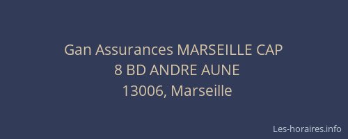 Gan Assurances MARSEILLE CAP