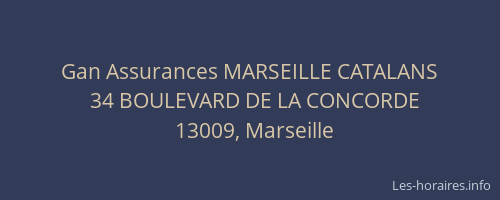 Gan Assurances MARSEILLE CATALANS