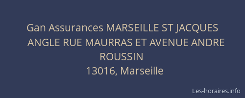 Gan Assurances MARSEILLE ST JACQUES