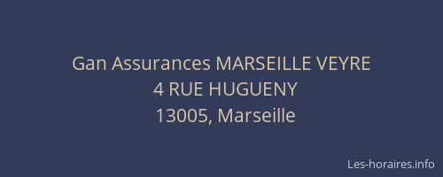 Gan Assurances MARSEILLE VEYRE