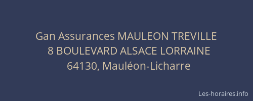 Gan Assurances MAULEON TREVILLE