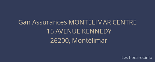 Gan Assurances MONTELIMAR CENTRE