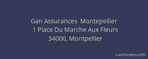 Gan Assurances  Montepellier