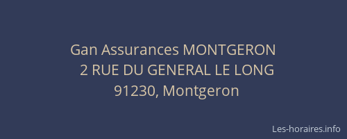 Gan Assurances MONTGERON