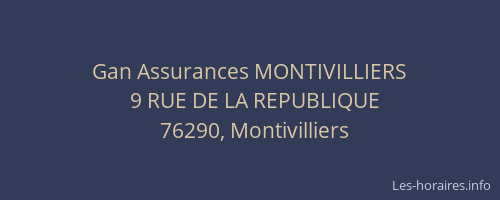 Gan Assurances MONTIVILLIERS