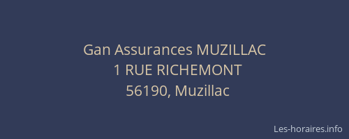 Gan Assurances MUZILLAC