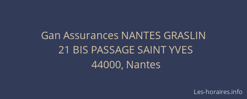 Gan Assurances NANTES GRASLIN