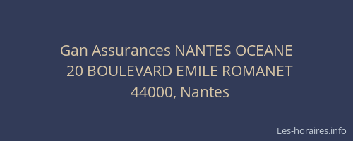 Gan Assurances NANTES OCEANE