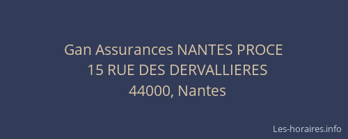 Gan Assurances NANTES PROCE