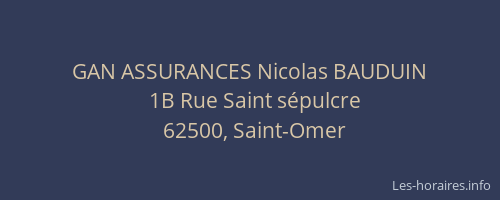 GAN ASSURANCES Nicolas BAUDUIN