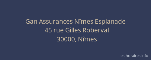 Gan Assurances Nîmes Esplanade