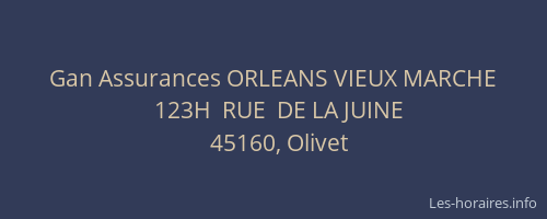 Gan Assurances ORLEANS VIEUX MARCHE