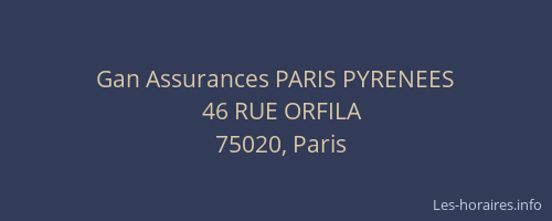 Gan Assurances PARIS PYRENEES