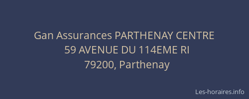 Gan Assurances PARTHENAY CENTRE