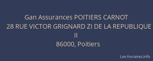 Gan Assurances POITIERS CARNOT